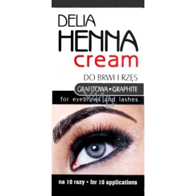 Delia Cosmetics Henna farbiace krém na obočie a mihalnice Grafitová 15 ml + 15 ml