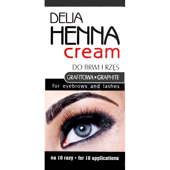 Delia Cosmetics Henna farbiace krém na obočie a mihalnice Grafitová 15 ml + 15 ml