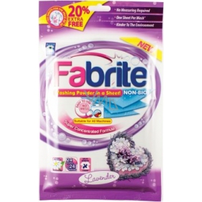 Fabrite Lavender prací prášok plátky 20 praní 20 kusov