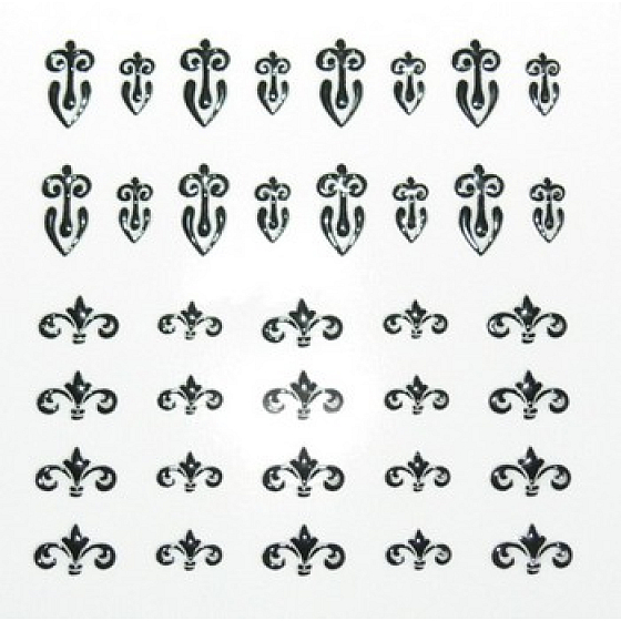 Absolute Cosmetics Nail Art samolepiace nálepky na nechty NT012 1 aršík