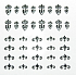 Absolute Cosmetics Nail Art samolepiace nálepky na nechty NT012 1 aršík