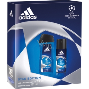 Adidas UEFA Champions League Star Edition II dezodorant sprej 150 ml + sprchový gél 250 ml pre mužov