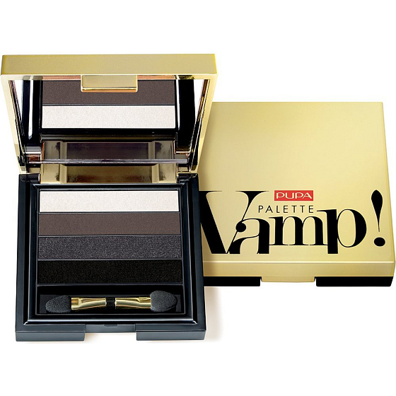 Pupa Vamp Palette paletka očných tieňov 001 Smoky Black 4 g