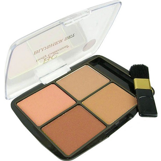 Body Collection Quad Blusher Set Kozmetická kazeta tvárenka English Rose 4 x 3 g
