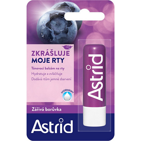 Astrid Žiarivá čučoriedka tónovací balzam na pery 4,8 g