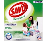 Savo Universal bez chlóru prací prášok na farebné i biele prádlo 20 dávok 1,4 kg