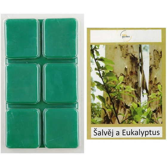 New Garden Šalvia a eukalyptus vonný vosk do aromalampy 64 g