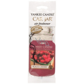 Yankee Candle Black Cherry - Zrelé čerešne Classic vonná visačka do auta papierová 12 g