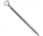 Albi Pero s kryštálmi Strieborné 13,7 cm