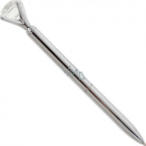 Albi Pero s kryštálmi Strieborné 13,7 cm