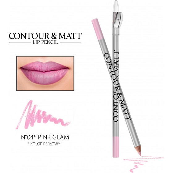 Reverz Contour & Matt Lip Pencil kontúrovacia ceruzka na pery 04 Pink Glam 2 g