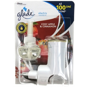 Glade Electric Scented Oil Cosy Apple & Cinnamon - Jablko a škorica elektrický osviežovač vzduchu strojček s tekutou náplňou 20 ml