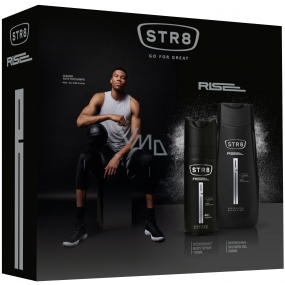 Str8 Rise dezodorant sprej pre mužov 150 ml + sprchový gél 250 ml, kozmetická sada