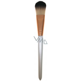 Kozmetický štetec na make-up bielo-medený 18 cm