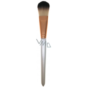 Kozmetický štetec na make-up bielo-medený 18 cm 30300-12