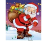 Press Igelitová taška 45 x 50 cm s uchom Santa Claus s darčekmi 1 kus