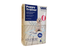 Savic Puppy Trainer Plienky, výchovné podložky pre šteňatá, skvele absorbujúci 60 x 45 cm 30 kusov