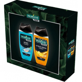 Palmolive Men Sport 3v1 sprchový gel 250 ml + Citrus Crush 3v1 sprchový gél 250 ml, kozmetická sada