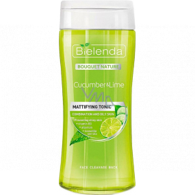 Bielenda Bouquet Nature Cucumber & Lime zmatňujúce pleťové tonikum 200 ml