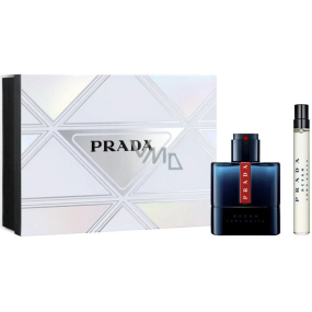 Prada Luna Rossa Ocean toaletná voda 50 ml + toaletná voda 10 ml miniatúra, darčeková sada pre mužov