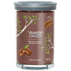 Yankee Candle Praline & Birch - Sviečka s vôňou praliniek a brezy Signature Tumbler veľké sklo 2 knôty 567 g
