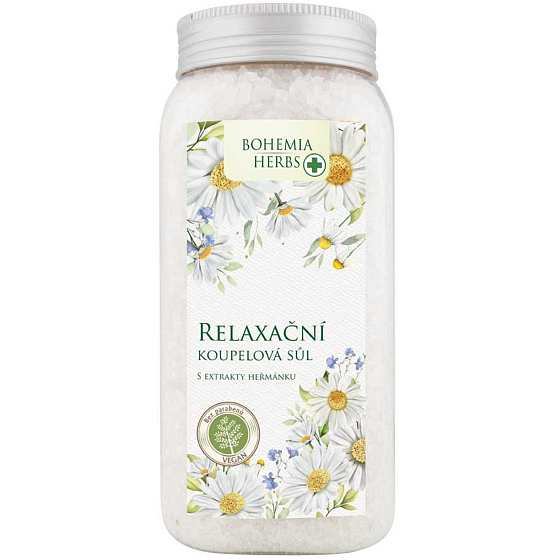 Bohemia Gifts Harmančeková relaxačná soľ do kúpeľa 900 g