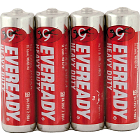Eveready AA zinkovo-chloridové tužkové batérie, 4 ks