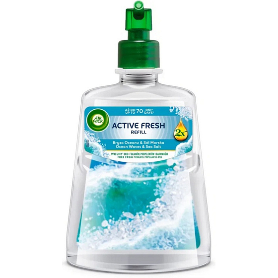 Air Wick Active Fresh náhradná náplň Oceán & Morská soľ, 228 ml