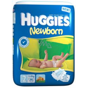 Huggies Newborn Mega Pack veľkosť 2, 3 - 6 kg plienkové nohavičky 90 kusov