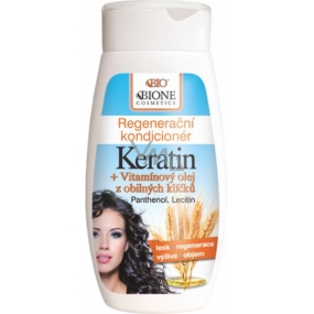 Bione Cosmetics Keratín & Obilné klíčky regeneračný kondicionér pre všetky typy vlasov 260 ml
