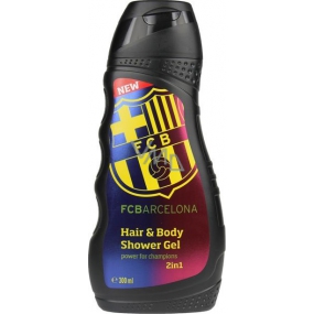 FC Barcelona 2 v 1 sprchový gél a šampón 300 ml