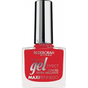 Deborah Milano Gél Effect Nail Enamel gélový lak na nechty 33 Red 11 ml