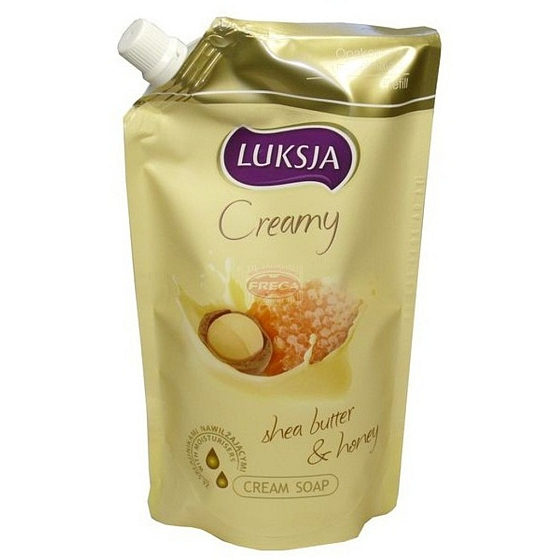 Luksja Creamy Honey & Oat Milk tekuté mydlo náhradná náplň 400 ml