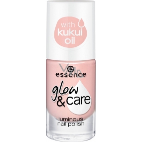 Essence Glow & Care Luminous Nail Polish lak na nechty 01 Care Is In The Air 8 ml