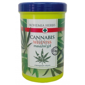 Bohemia Gifts Cannabis Konopný masážny gél s konopným olejom 380 ml