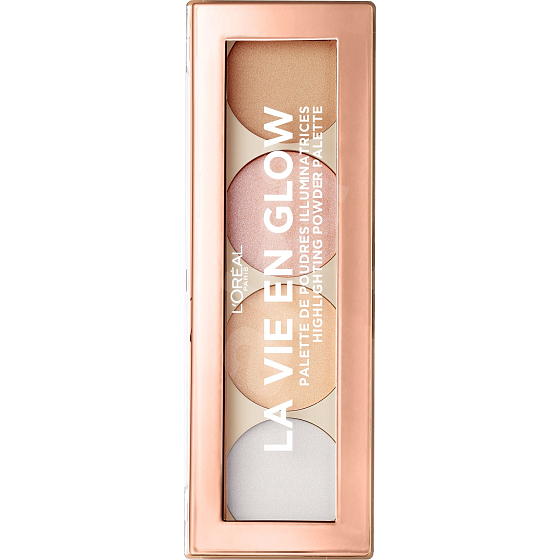 Loreal Paris Wake Up & Glow La Vie En Glow Palette de Poudres rozjasňujúci kontúrovacou paletka 5 g