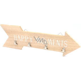 Nekupto Home Decor Drevená dekoračné šípka Happy Moments 40 cm