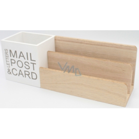 Nekupto Home Decor Drevený stojan Mail Post 29 x 10 x 8 cm