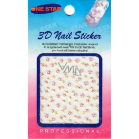 Nail Stickers 3D nálepky na nechty 1 aršík 10100 S29