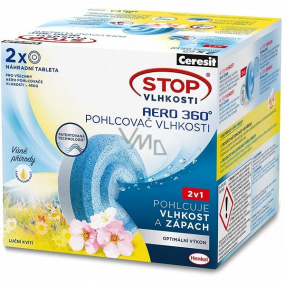 Ceresit Stop vlhkosti Lúčne kvety pohlcovač vlhkosti náhradné tablety 2 x 450 g