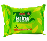 Beauty Formulas Tea tree čistiace obrúsky na tvár 30 kusy