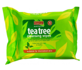 Beauty Formulas Tea tree čistiace obrúsky na tvár 30 kusy