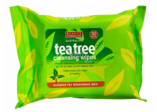 Beauty Formulas Tea tree čistiace obrúsky na tvár 30 kusy