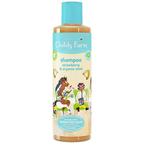 Šampón Childs Farm jahoda a mäta pre citlivú pokožku 250 ml