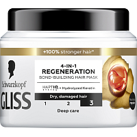 Schwarzkopf Gliss Total Repair regeneračná maska 4v1 pre suché a poškodené vlasy, 400 ml