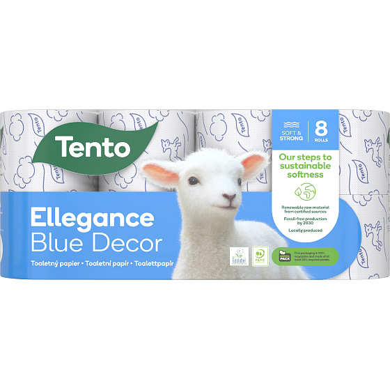 Tento Ellegance Cool Aqua parfumovaný 3 vrstvový 156 útržkov 8 kusov