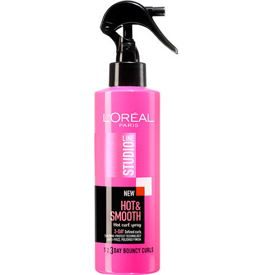 Loreal Paris Studio Line Hot & Smooth Hot Curl Termofixačný sprej 200 ml