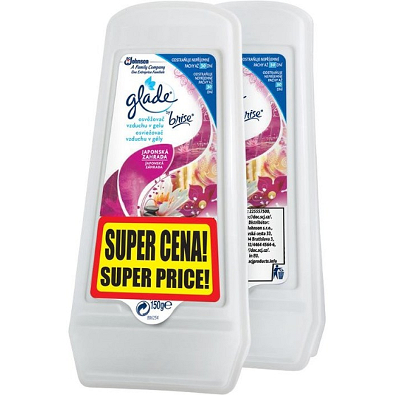 Glade Japonská záhrada gél osviežovač vzduchu 2 x 150 g