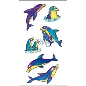 Tetovanie farebné delfíny 16,5 x 10,5 cm