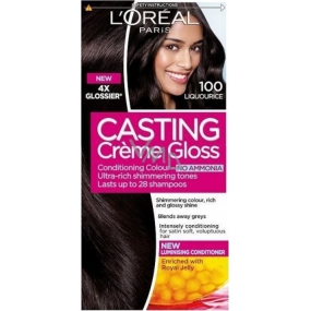 Loreal Paris Casting Creme Gloss Farba na vlasy 100 temne čierna